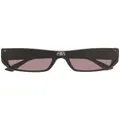 Balenciaga Eyewear Shield rectangle-frame sunglasses - Black
