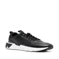 Calvin Klein panelled leather low-top sneakers - Black