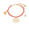 Versace Medusa beaded pendants bracelet - Gold
