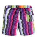 Missoni zig-zag print swim shorts - Purple