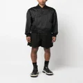 Valentino Garavani logo-patch cotton drawstring shorts - Black