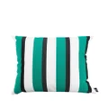 Fornasetti striped square cushion - Green