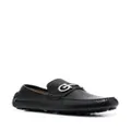 Ferragamo Gancini-detail driver shoes - Black