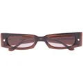 Nanushka square-frame wide-arm sunglasses - Brown