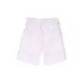Scotch & Soda stripe pattern high-waisted shorts - White