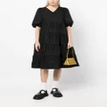 b+ab empire-line cotton midi dress - Black