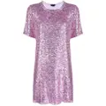 TOM FORD sequinned T-shirt minidress - Purple