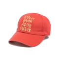 Ksubi slogan-embroidered cotton cap