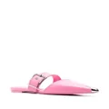 Alexander McQueen pointed leather mules - Pink