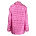 Versace monogram silk pajama top - Pink