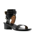 ISABEL MARANT stud-detail ankle-strap 65mm sandals - Black