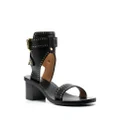 ISABEL MARANT stud-detail ankle-strap 65mm sandals - Black