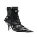 Balenciaga Cagole leather ankle boots - Black