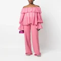 Blumarine ruffle off-shoulder blouse - Pink