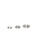 Balenciaga Cagole double-stud earring set - Silver