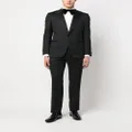 Zegna single breasted wool suit - Black