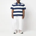 Kenzo embroidered logo striped polo shirt - Blue