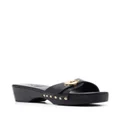 Ancient Greek Sandals Omia single-strap clog sandals - Black