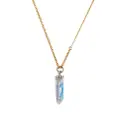 Marni stone chain-link necklace - Gold