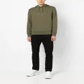 Fred Perry embroidered-logo drawstring hoodie - Green