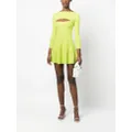 Dsquared2 cut-out A-line dress - Green