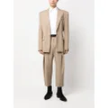 Balmain single-breasted wool suit jacket - Neutrals