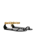 Giuseppe Zanotti Intriigo Chain flat sandals - Black