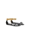 Giuseppe Zanotti Intriigo Chain flat sandals - Black