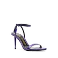 TOM FORD pointed-toe leather 120mm sandals - Purple