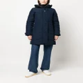 Canada Goose logo-patch padded down coat - Blue