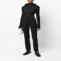 Emporio Armani high-waisted slim-cut trousers - Black