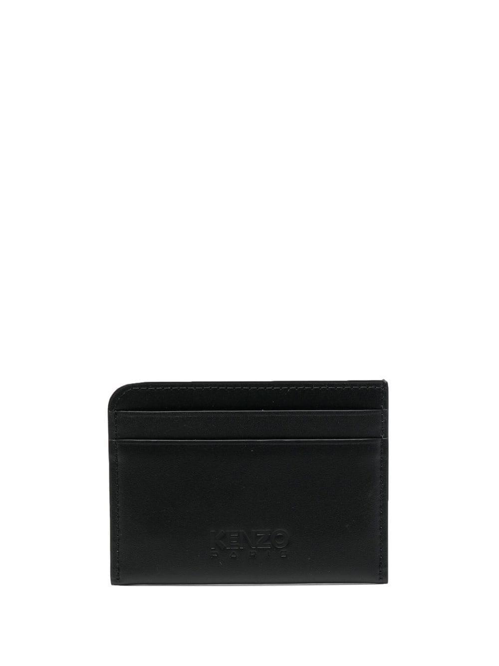 Kenzo logo-print cardholder - Black