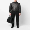 TOM FORD stand-collar leather jacket - Black
