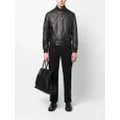 TOM FORD stand-collar leather jacket - Black