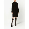 Dolce & Gabbana single-breasted tweed coat - Black