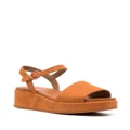Camper Misia suede wedge sandals - Brown