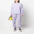 Karl Lagerfeld organic cotton logo-print track pants - Purple