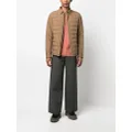 Zegna zip-up padded shirt jacket - Brown