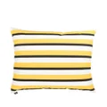 Fornasetti stripe-print square cushion - Yellow