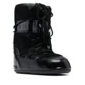 Moon Boot Icon Glance satin snow boots - Black