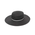 Borsalino Giselle braided paper hat - Black