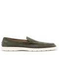 Tod's suede slip-on loafers - Green