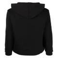 Tommy Hilfiger foil logo-print drawstring hoodie - Black