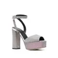 Giuseppe Zanotti glitter-detail heeled 125mm sandals - Silver