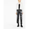 Dsquared2 high-rise distressed wide-leg jeans - Grey