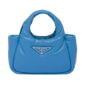 Prada small Soft padded tote bag - Blue