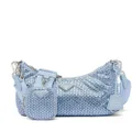 Prada Re-Edition 2005 crystal-embellished shoulder bag - Blue