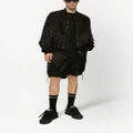 Dolce & Gabbana logo-tag satin bomber jacket - Black