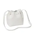 Mansur Gavriel snakeskin-effect leather bucket bag - White