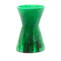Dinosaur Designs tall tube-shaped bow vase - Green